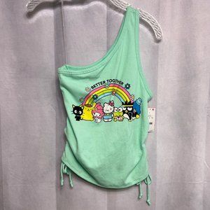Hello Kitty and Friends One Strap Graphic Tank Yucca Size L